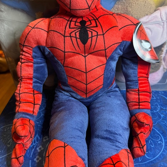 NWT Marvel Spider Man Plush Toy Doll Stuffed Animal Large Collectible Pillow 27" - Picture 3 of 10